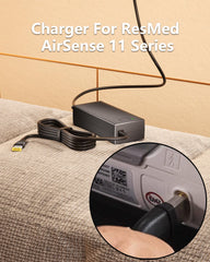 WUKUR AirMini compatible CPAP power cord ready for travel use