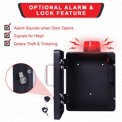 WWILKEN Bleeding Kit Wall Cabinet dimensions 7.5w x 9h x 3.5d fit standard kits.