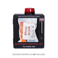 WWILKEN Bleeding Kit Wall Cabinet with lock offers secure access to contents.