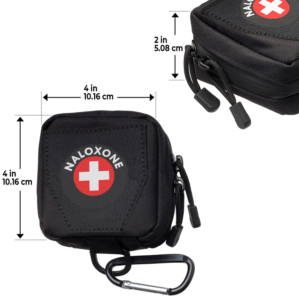 WWILKEN pouch attachments: belt loop or carabiner for gear.