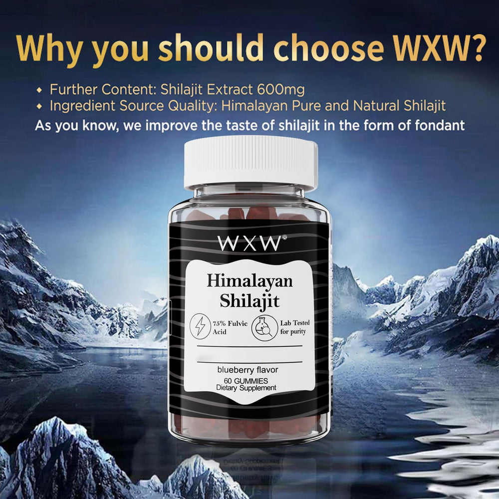 Gummies with blueberry flavor highlighting taste and vitality support