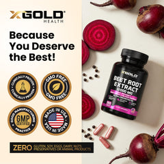 X Gold Health Beet Root Extract in daily-use scene suggests steady energy throughout the day.