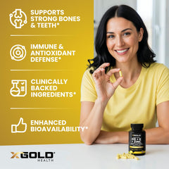 X Gold Health D3 from lichen label emphasizing plant-based source