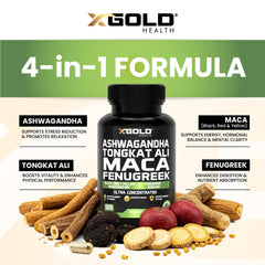 X Gold Health product in a gym bag illustrating on-the-go endurance support