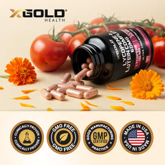 X Gold Health Made in USA badge signifies quality manufacturing.