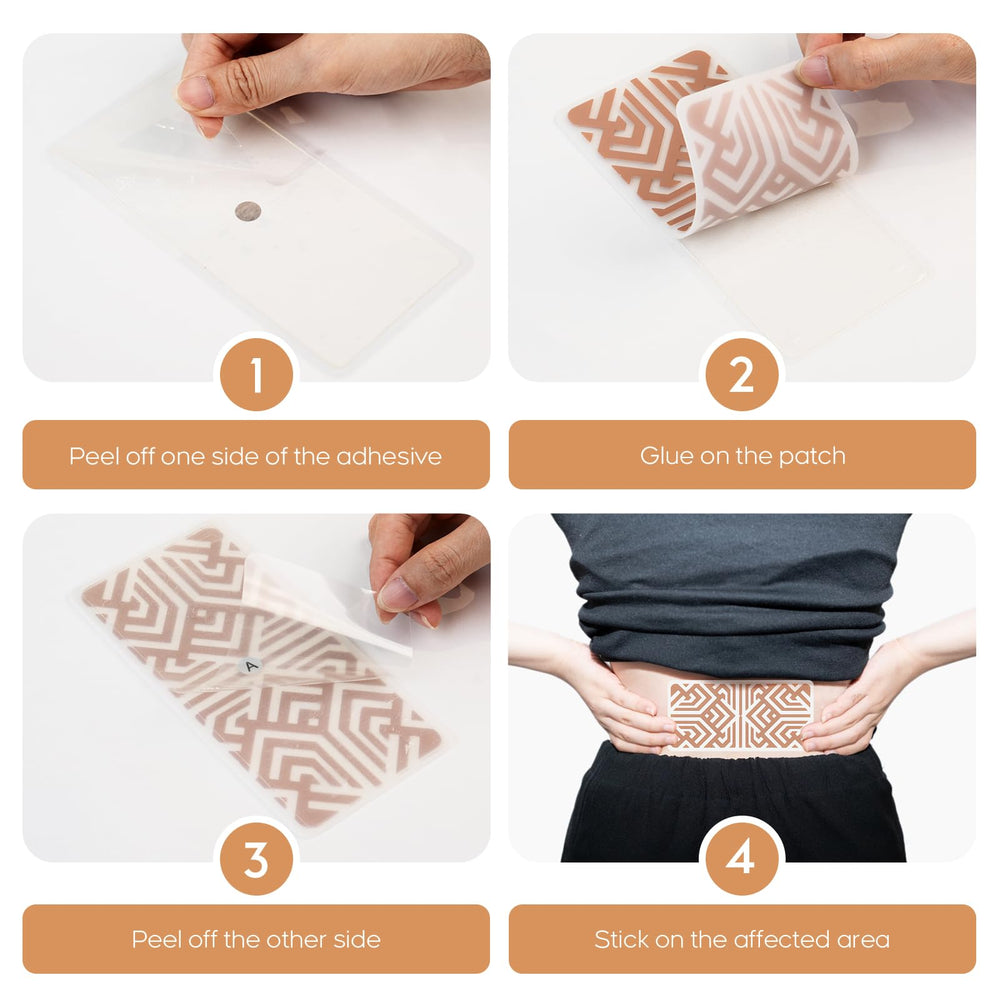 XAYIUIYAX knee patch supports joints during walking and stretching.