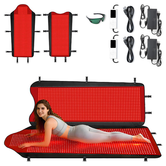 Xefinic 3207-LED therapy mat full-body layout for immersive relaxation