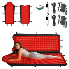 Xefinic 3207-LED therapy mat full-body layout for immersive relaxation