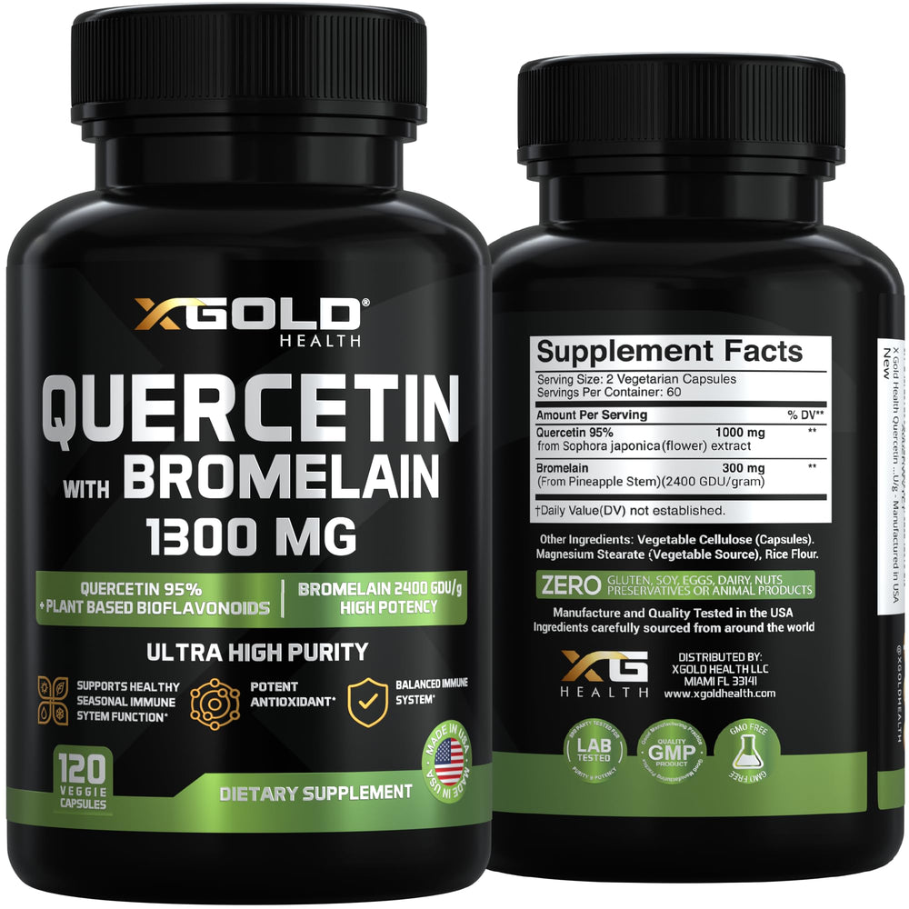 X Gold Health bottle on shelf conveys premium antioxidant support