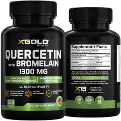 X Gold Health bottle on shelf conveys premium antioxidant support