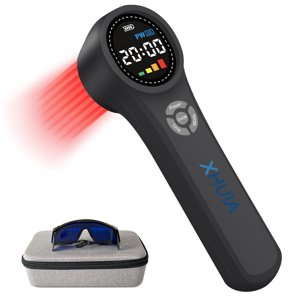 XHUIA handheld red light therapy device front view for convenient at-home sessions