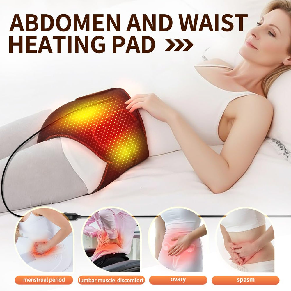 Xiangfutang heating pad control panel showing heat and vibration options