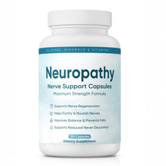 XIOEGSKE Neuropathy Support bottle front, vegan formula for daily nerve comfort