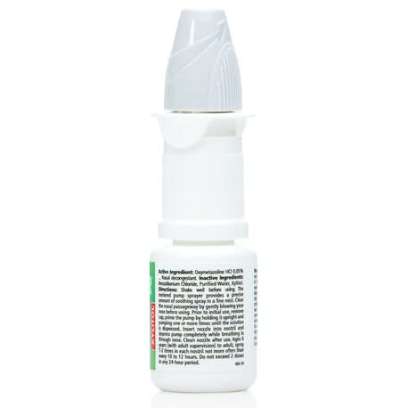 Refreshing cooling mist delivers comfortable nasal spray sensation