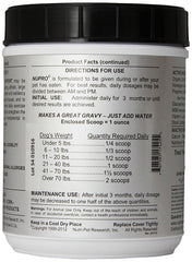 Xllent Nupro immune-support powder texture shown for dogs.