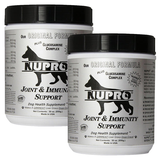 Xllent Nupro joint supplement bottle on the counter supports mobility.