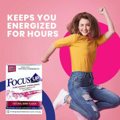 Person holding a FocusUP stick pack for quick boost