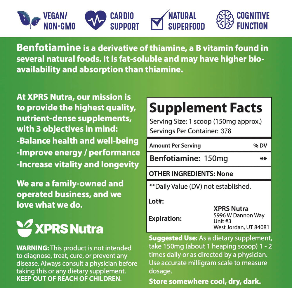 XPRS Nutra Benfotiamine in a morning routine promotes daily focus.