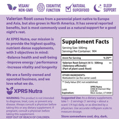 XPRS Nutra valerian root powder for healthy routines and mood balance