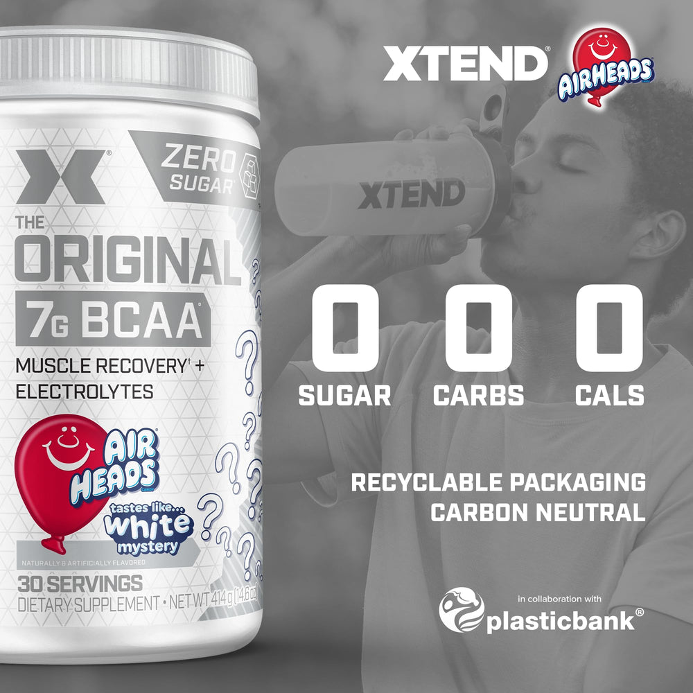 Xtend bottle with glass illustrates hydration support during training sessions
