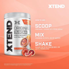 Xtend Original BCAA powder active workout setup for pre intra or post session