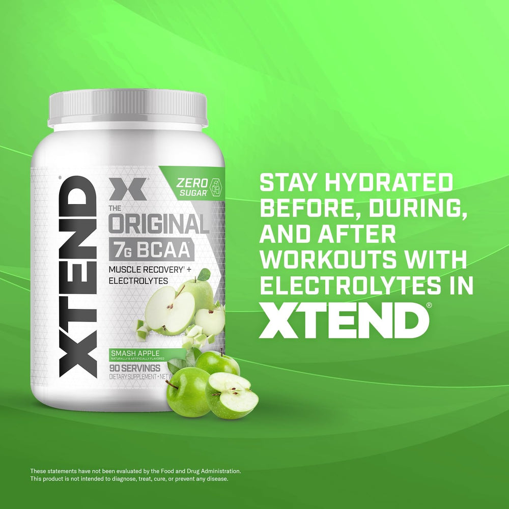 Xtend Original BCAA powder dissolving in water for fast absorption
