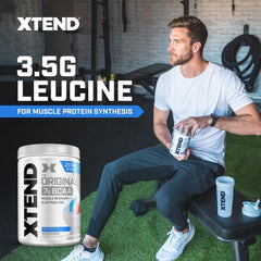 Pouring Xtend into water for a sugar-free hydration boost