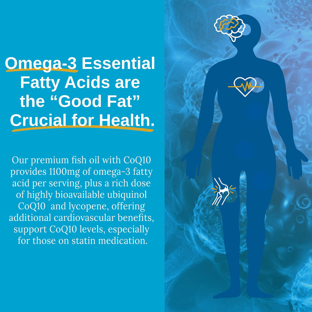 60-count one-month supply label on Xtendlife Omega 3 QH.