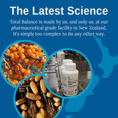 Xtendlife Total Balance packaging image shows quality standards references