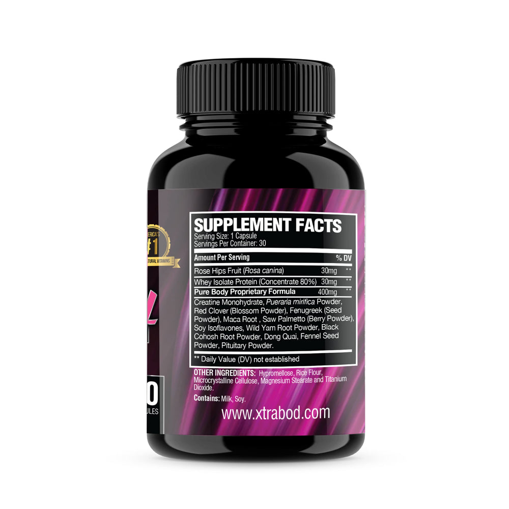 XtraBody butt-enhancement capsules promote curvier silhouette and vitality.