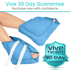 Xtra-Comfort heel pillows protect heels during sleep and recovery.