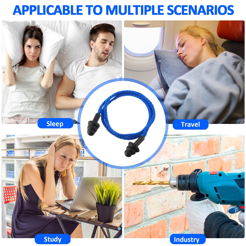 Xuhal reusable corded ear plugs pack ready for frequent use.