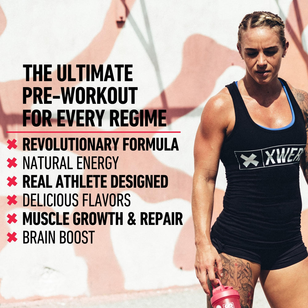 Xwerks Ignite 150mg caffeine serving illustration highlighting focus during training