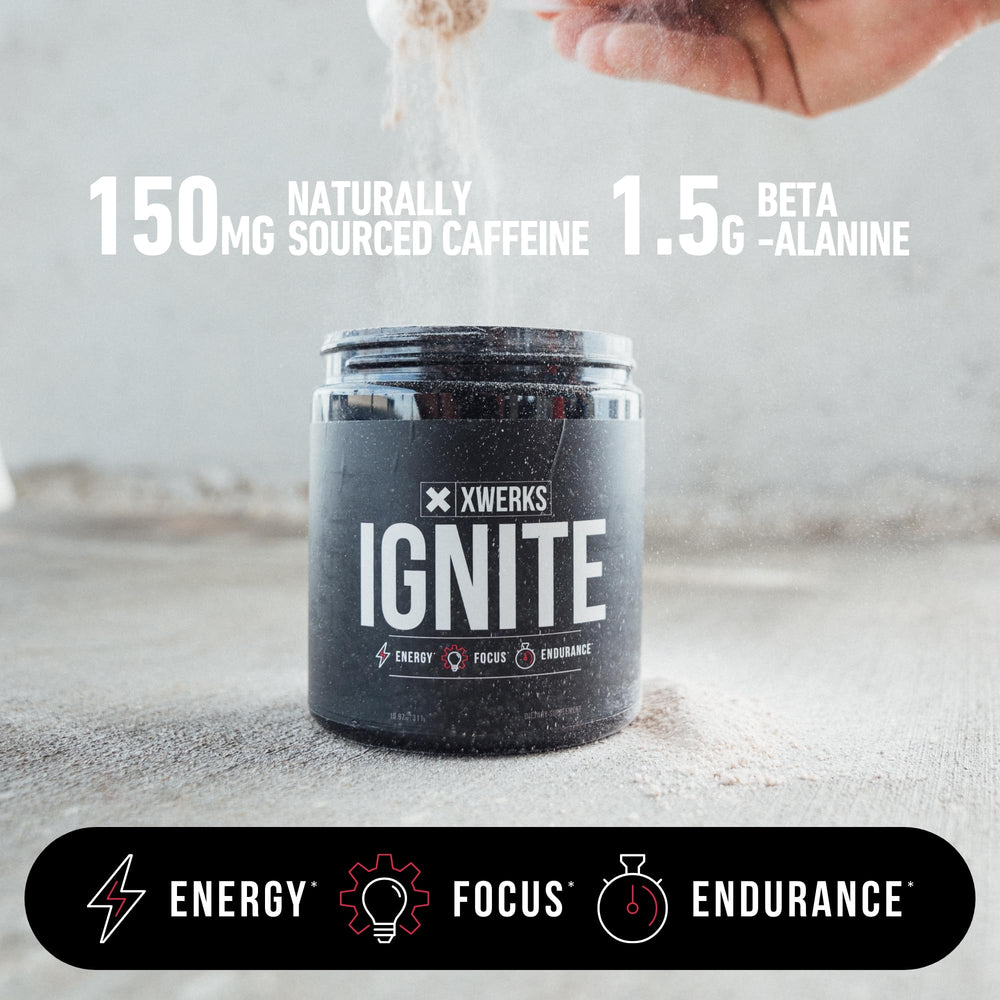Xwerks Ignite gluten free keto label on packaging signaling dietary alignment