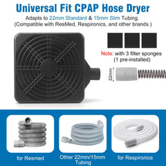 Xykzra dual hose hanger organizes hoses and masks after cleaning