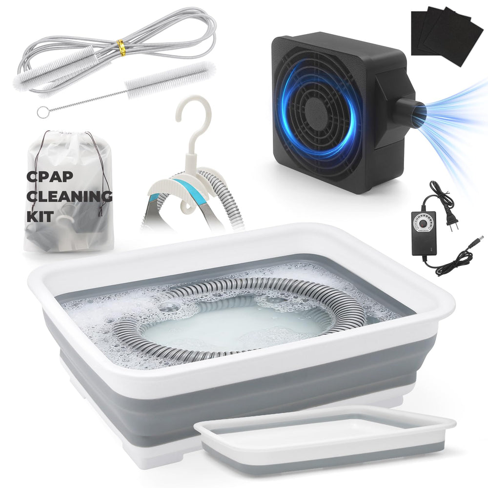 Xykzra 9-pack CPAP cleaning kit hose dryer ready for quick nightly drying