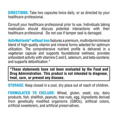 XYMOGEN ActivNutrients Without Iron bottle on desk indicates daily convenience.