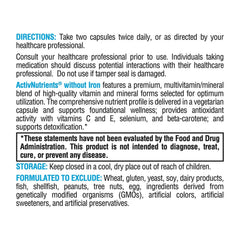 Ingredients panel shows gluten-free, dairy-free, and non-GMO formulation.