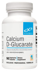 XYMOGEN Calcium D-Glucarate 500mg bottle shown for detox support.