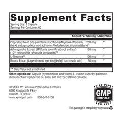 XYMOGEN Cortisolv capsules closeup highlighting convenient daily energy support.