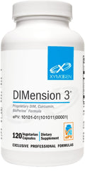 XYMOGEN Dimension 3 bottle front for hormonal support.