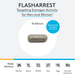 XYMOGEN FlashArrest bottle label shows clean ingredients and allergen free formulation