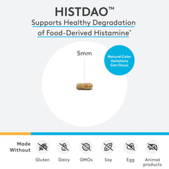 XYMOGEN HistDAO label emphasizes allergen-free formulation.
