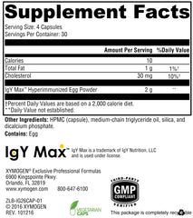 Closeup of XYMOGEN IG 26 capsules highlighting convenient daily use