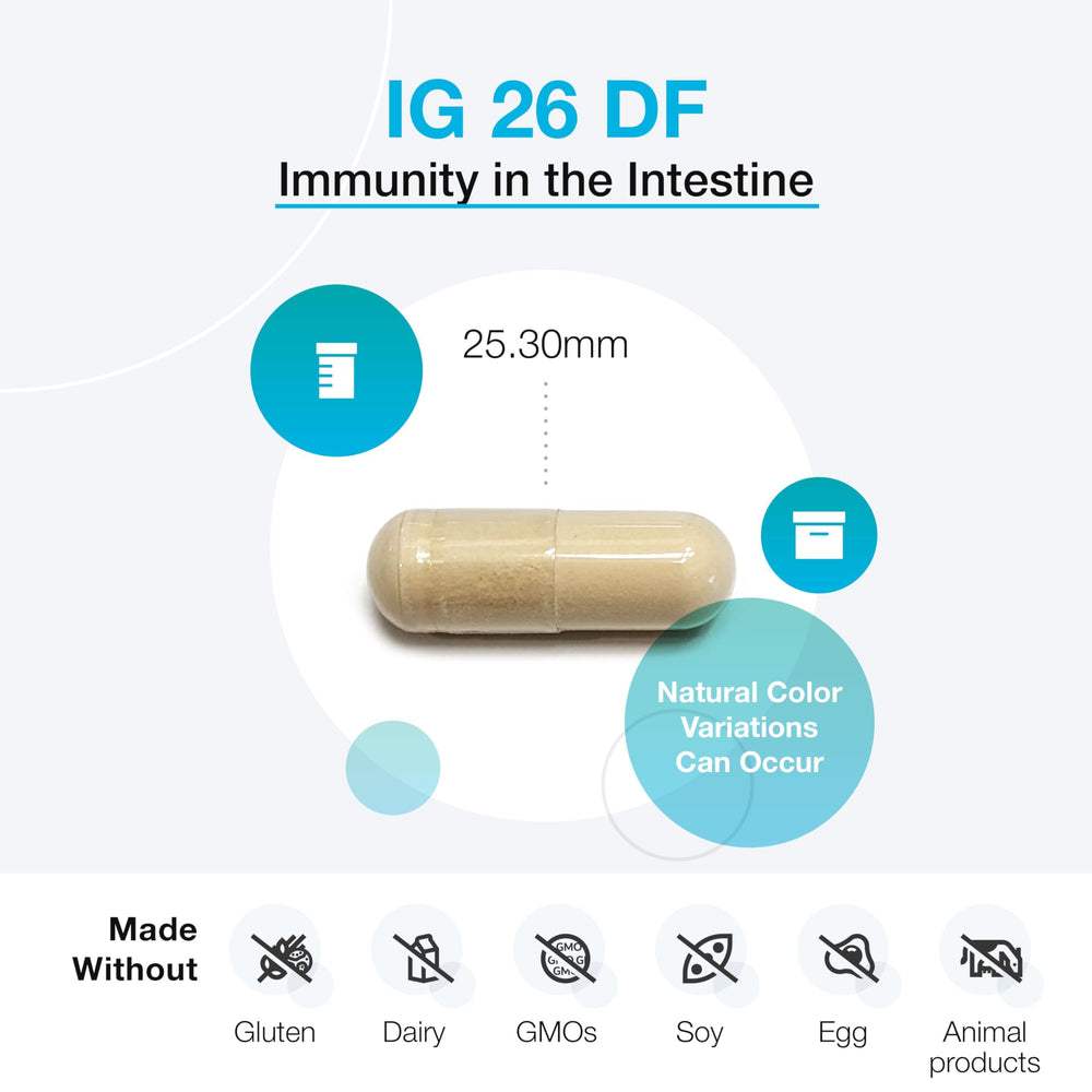 XYMOGEN IG 26 label shows dairy-free and allergen-conscious formula