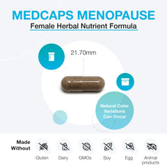 XYMOGEN MedCaps Menopause bottle with ginseng highlighting adaptive energy and calm during daily routine.