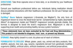 Bottle pour of OptiMag Neuro for convenient daily dosing.