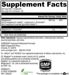 OptiMag Neuro capsules reveal chelated magnesium for absorption.