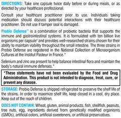 XYMOGEN Probio Defense refrigerated packaging emphasizing freshness and shelf life.