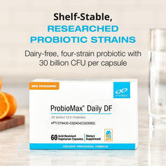 Xymogen ProbioMax Daily 30B DRcaps blister pack for targeted release.